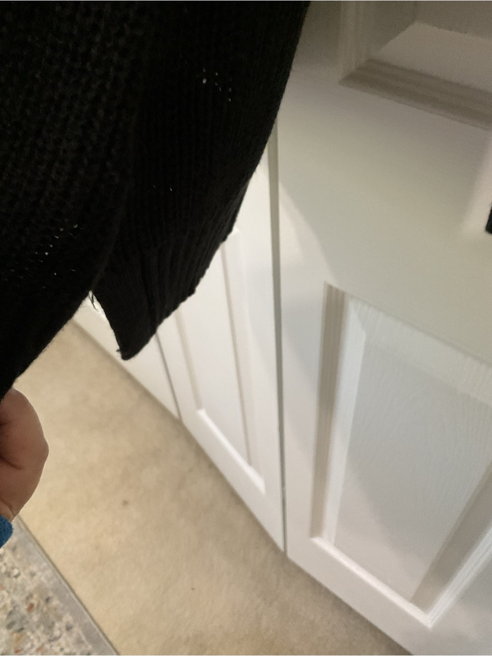 Kim Gravel Colorblock Mock Neck Sweater in Cream, Beige & Black - Picture 4 of 6